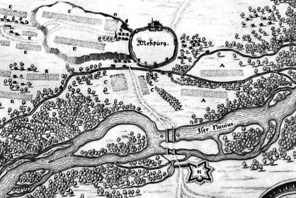 Moosburg 1648 (Detail), Matth�us Merian ?