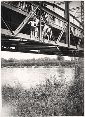 Moosburg Isarbr�cke, Badevergn�gen 1940