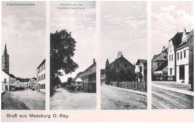 Postkarte Moosburg Thalbacherstra�e