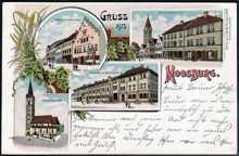 Postkarte "Gruss aus Moosburg"  1899