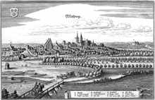 Moosburg von Osten: 1640, Matth�us Merian