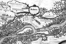 Moosburg, 1648, (Detail) Matth�us Merian ?