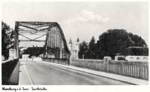 Moosburg, Isarbr�cke, Postkarte 1940
