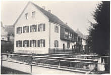Stadtgraben / Viehmarktstrasse, Mhlbachbrcke, Knebelsberger-Haus