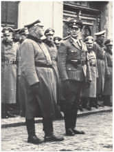 Moosburg Stadtplatz, Bürgermeister Dr. Müller, Heldengedenktag 10.3.1940