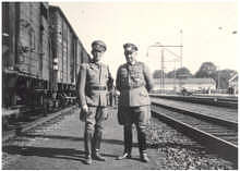 Moosburg, Brgermeister Dr. Mller und Kommandeur, 1940