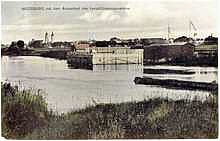 Moosburg, Amperbad, Postkarte 1910