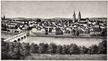 Moosburg, Neue Isarbr�cke, um 1910