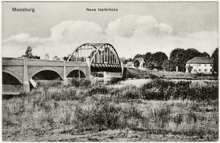 Moosburg, Neue Isarbr�cke, Postkarte 10.09.1915