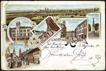 "Gruss aus Moosburg", Postkarte 12.12.1898