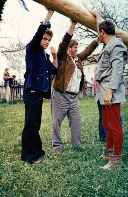 Grimmergarten 1975 - links Steringer, in der Mitte Erwin May (†)
