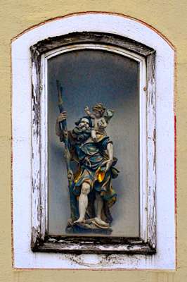 Moosburg Stadtplatz, der hl. Christophorus