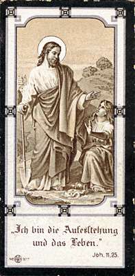 Sterbebildchen Maria Baumgartner, *1854 †20.07.1920