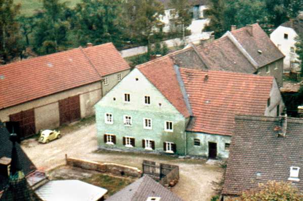 Moosburg, Anfang der Burgermhlstrasse, 1960