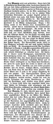 Zeitung zum Unfalltod von Jakob Kutscher am 24.07.1914