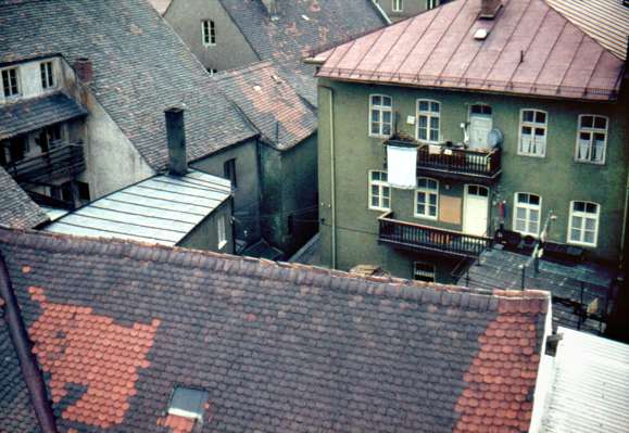 Stadtplatz, Hypo Bank, R�ckansicht, Hinterhof 1960