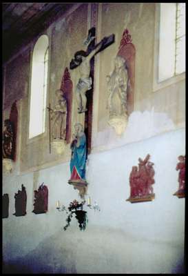 St. Michael, rechte Seitenwand, vor der Renovierung Ende der 1970er