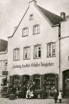 Stadtplatz um 1900, Ludwig Hudler