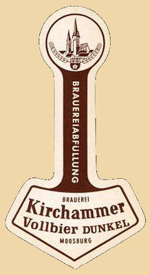 Moosburg, Kirchammerbr�u, Flaschenhals-Etikett