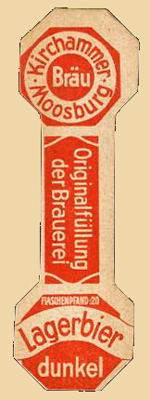 Moosburg, Kirchammerbr�u, Flaschenhals-Etikett