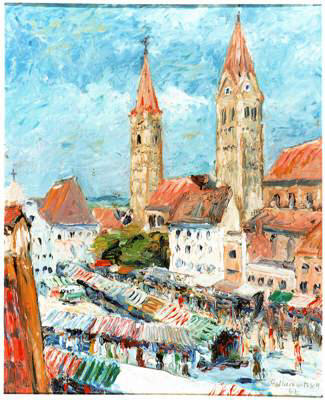 Moosburg, Markt Auf dem Plan, Georg Hummitzsch 1962