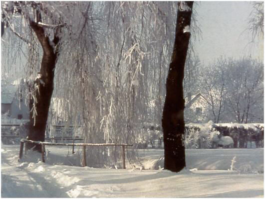 Moosburg, am Schleiferbach Winter 1940