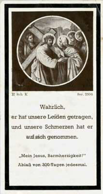 Sterbebildchen Maria Dallmayer, *1853 †1940