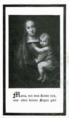 Sterbebildchen Anna Schranner, *1901 †1948