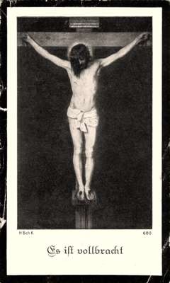 Sterbebildchen Johann Berger, *1896 †1954