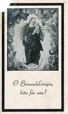 Sterbebildchen Rosa Neumayer, *1882 †1948