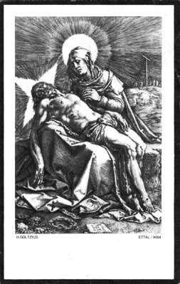 Sterbebildchen Lukas Hlzl  *1872 †1957
