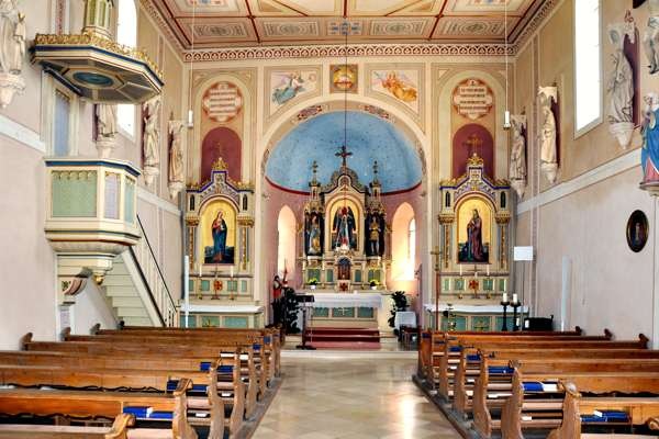 Moosburg, Blick in das Innere von St. Michael