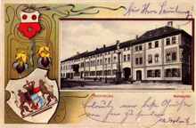 Marienplatz, Oberer Marktplatz, heute Stadtplatz, Postkarte 1899
