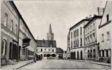 Moosburg, Oberer Marktplatz um 1925