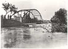 Isarbr�cke, Hochwasser 1940