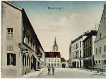 Moosburg, Oberer Marktplatz um 1900