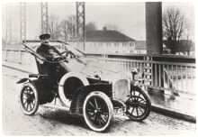 Moosburg Photograph Reindl, 1907 auf der neuen Isarbr�cke