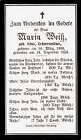 Sterbebildchen Maria Wei, *10.03.1888 †21.12.1923