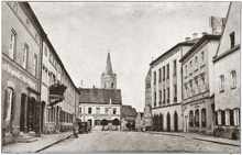 Moosburg, Oberer Marktplatz um 1925