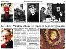 Pr�lat Max Zistl, MZ Samstag, 15. Mai 2004