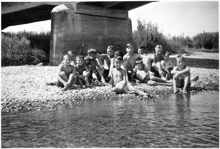 Unter der Isarbr�cke in den 1950ern