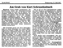 Nachruf Kurt Schraudenbach, *25.11.1912 †06.07.1967