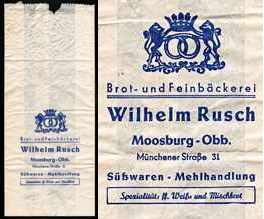 Brottte Bckerei Wilhelm Rusch um 1970