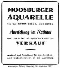 Ausstellung von Georg Hummitzsch, 1957