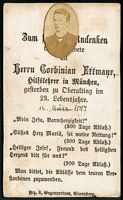 Sterbebildchen Corbinian Ettmayr, *1874 †14.03.1897