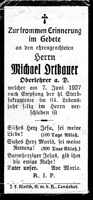 Sterbebildchen Michael Ortbauer, *1863 †07.07.1927