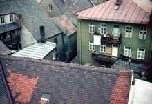 Stadtplatz, Hypo Bank, R�ckansicht, Hinterhof 1960