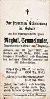 Sterbebildchen Magdalena Semmelmaier, *23.07.1857 †29.03.1916