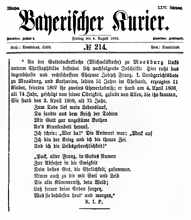 Artikel 1882 - Inschrift an der Friedhofskirche St. Michael