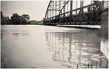 Isarbr�cke, Hochwasser 1940